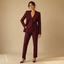 Women's Tailored Notch-Lapel Blazer Vest Straight-Leg Trousers Set