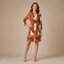 Women's Tailored Notch-Lapel Buckle-Waist Pleated Blazer Mini Dress