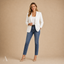 Women's Tailored Notch-Lapel Single-Button Long-Sleeve Blazer Jacket