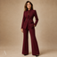 Women's Tailored Stand-Collar Single-Breasted Blazer Trousers Set
