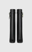Women's Tall-Shaft with Padlock Buckle Detail and Low Heel Boots