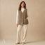 Women's Textured V-Neck Button-Front with Large Patch Pockets Vest