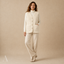 Women's Textured V-Neck Button-Front with Large Patch Pockets Vest