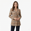 Women's Double Button Front Slim Fit Tweed Blazer