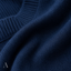Women's V-Neck with Contrast Ruffle Neckline Long-Sleeve Sweater