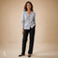 Women's V-Neck with Pockets and Heart Button-Front Cardigan