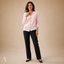 Women's V-Neck with Pockets and Heart Button-Front Cardigan