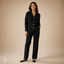 Women's V-Neck with Pockets and Heart Button-Front Cardigan