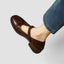 Women's Vintage Brogue T-Bar Buckle Round-Toe Mary Jane Flat Shoes