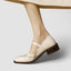 Women's Vintage Brogue T-Bar Buckle Round-Toe Mary Jane Flat Shoes
