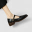 Women's Vintage Brogue T-Bar Buckle Round-Toe Mary Jane Flat Shoes