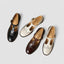 Women's Vintage Brogue T-Bar Buckle Round-Toe Mary Jane Flat Shoes