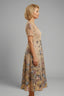 Women's Wedding Guest Elegant Floral Midi Dress