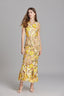 Women's Wedding Guest Floral Appliqué Maxi Dress