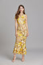 Women's Wedding Guest Floral Appliqué Maxi Dress