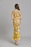 Women's Wedding Guest Floral Appliqué Maxi Dress
