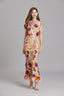 Women's Wedding Guest Floral Appliqué Maxi Dress