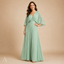 Women's Wedding Guest Pleated V-Neck Maxi Dress