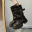 Women’s Biker Buckle Chunky Boots