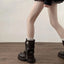 Women’s Biker Buckle Chunky Boots