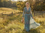 Women's Boho Floral Long Sleeve Maxi Dress