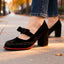 Women's Bow Strap Platform Mary Jane Heels