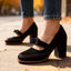 Women's Bow Strap Platform Mary Jane Heels