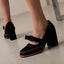 Women's Bow Strap Platform Mary Jane Heels