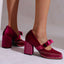 Women's Bow Strap Platform Mary Jane Heels