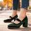 Women's Bow Strap Platform Mary Jane Heels