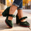 Women's Bow Strap Platform Mary Jane Heels