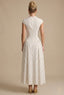 Women's Bridal Shower Polka Dot High Neck Full Skirt Maxi Dress