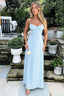 Women's Bridal Shower Corset Sweetheart Maxi Dress