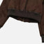 Women’s Brown Faux Fur Collar Cotton Bomber Jacket