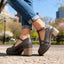 Women's Buckle T-Strap Lug Sole Mary Jane Heels