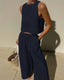 Women's Casual Top And Pants Set
