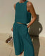 Women's Casual Top And Pants Set