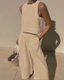 Women's Casual Top And Pants Set