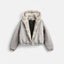 Women’s Casual Hooded Faux Fur Collar Bomber Jacket