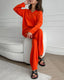 Women's Casual Two-Piece Matching Loungewear Set