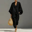 Women's Casual V-Neck Oversized Top Jogger Pants Two Piece Set