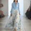 Women's Chic Floral Summer Party Maxi Dress