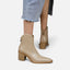 Women's Vintage Pointed Toe Ankle Boots