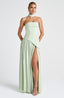 Women's Scarf Neck Side Slit Dress