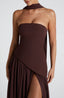 Women's Scarf Neck Side Slit Dress