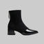 Women’s Classic Glossy Pointed Toe Ankle Boots
