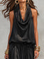 Women's Cowl Neck Two-Piece Set