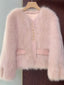 Women’s Cozy Buttoned Winter Faux Fur Jacket