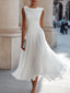 Women's Draped Neck Sleeveless Low Back Wedding Guest Midi Dress