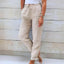 Women's Drawstring Elastic Waist Straight Leg Casual Pants
